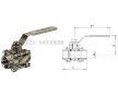 台湾RING东光-FIG.931不锈钢三片式球阀（螺纹）